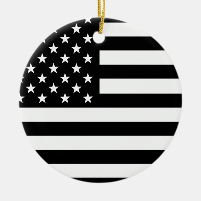 American Flag Ceramic Tree Decoration (Front)