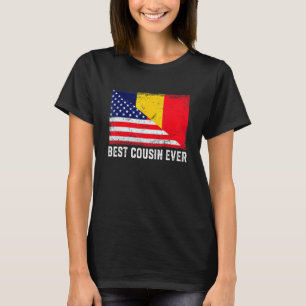 American Flag & Chad Flag Best Cousin Ever Family T-Shirt
