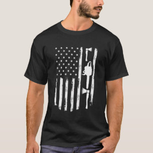 American Flag Chainsaw And Axe - Tree Cutting Tool T-Shirt