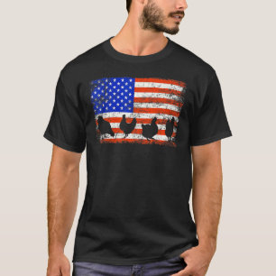 American Flag Chickens Chicken Owners Chicken Them T-Shirt