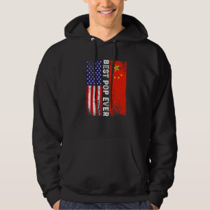 American Flag & China Flag Best Pop Ever Family 1 Hoodie