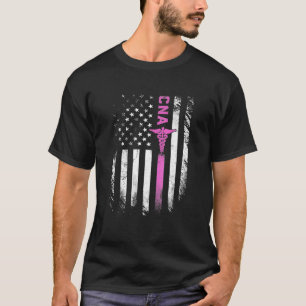 American Flag CNA Patriotic Nurse 4Th Of July T-Shirt