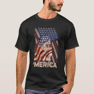 American Flag Cocker Spaniel Patriotic Dog 4th Of T-Shirt