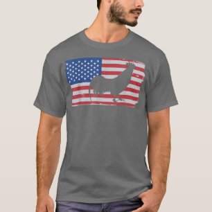American Flag Cockfighter Game Fowl Cockfighting R T-Shirt