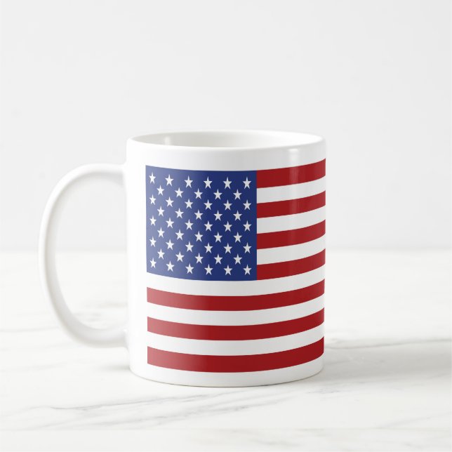 American Flag Coffee Mug (Left)