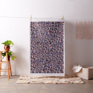 American Flag Collage Fabric