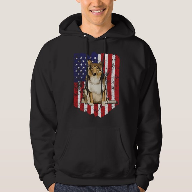 American Flag Colley USA Hoodie (Front)