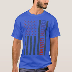 American Flag Color Guard Colorguard T-Shirt