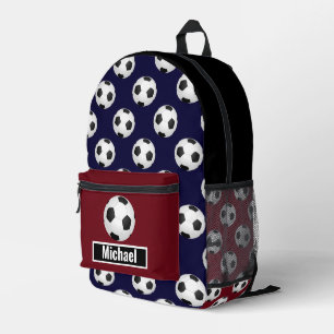 American Flag Colors Soccer Boys Backpack