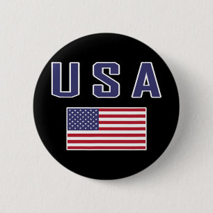 American Flag Cool Patriotic Usa Flags Men Women 6 Cm Round Badge