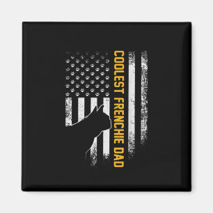 American Flag Coolest French Bulldog For Dad Dog Magnet
