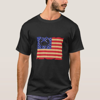 American Flag Crabs Addict Crabbing Blue Crab T-Shirt
