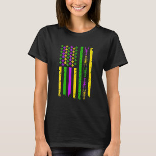 American Flag Crawfish Funny Mardi Gras Men Women T-Shirt