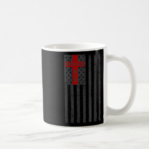 American Flag Cross Pope Leo Xiv - Catholic New Po Coffee Mug