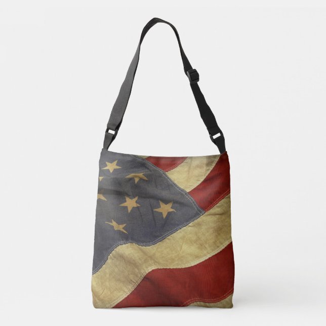 American Flag Crossbody Bag (Back)