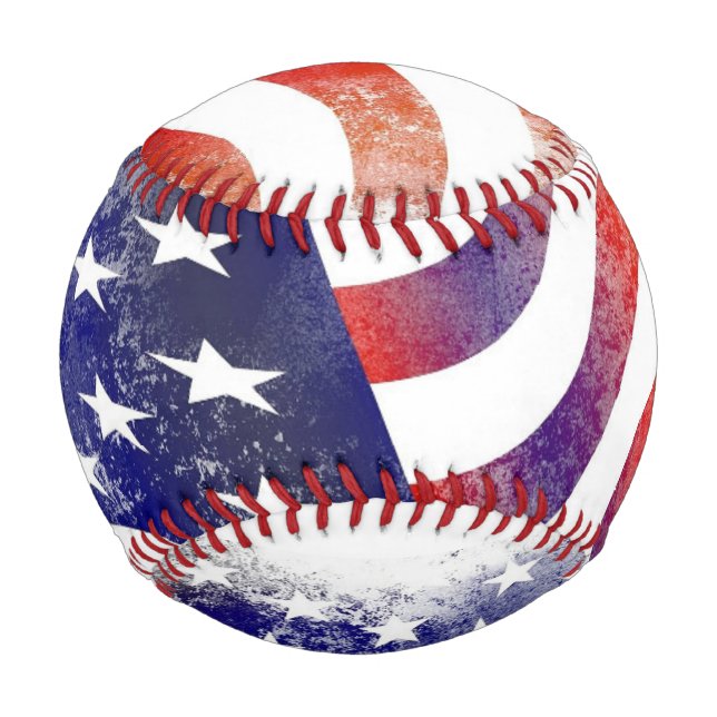 AMERICAN FLAG Custom Baseball (Front)