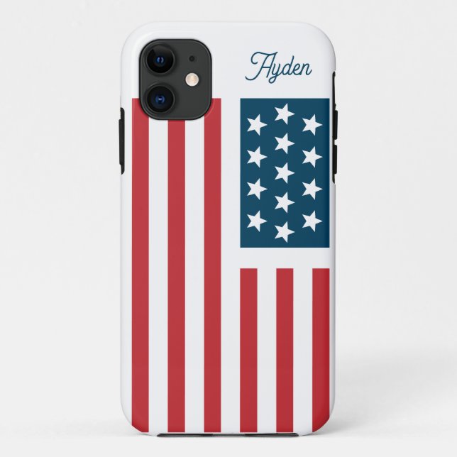 American Flag Customisable  Case-Mate iPhone Case (Back)
