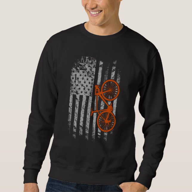 American Flag Cycling Sweatshirt (Front)