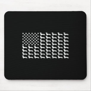 American Flag Dachshund Patriotic Dog Dad Mum 4th  Mouse Pad