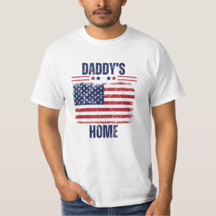 American Flag Daddys Home Trump Flag T-Shirt