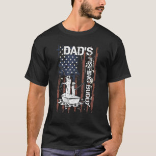 American Flag Dadu2019s Fishing Buddy Dad And Son T-Shirt
