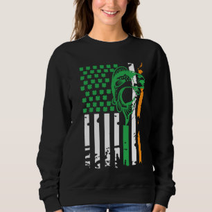 American Flag DayFishing American Irish Flag for U Sweatshirt