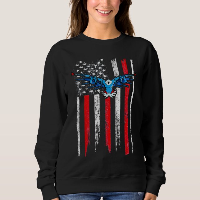 American Flag Demolition Ranch Sweatshirt (Front)