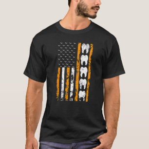 American Flag Dentist Halloween Dental Costume Men T-Shirt