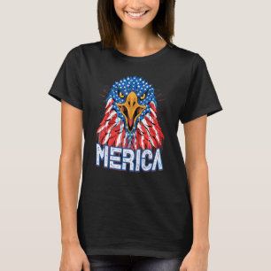 American Flag Design Bald Eagle Mullet 4th Of July T-Shirt