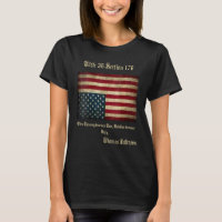 American Flag Distress Upside Down Thomas Jefferso