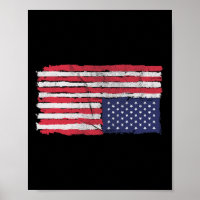 American Flag Distress Upside Down United States U
