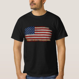 AMERICAN FLAG DISTRESSED PATRIOTIC GIFT T-Shirt