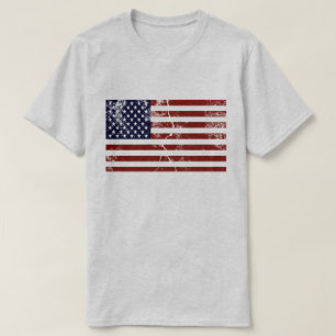 American Flag Distressed T-Shirt
