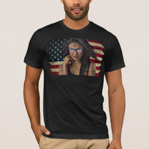 American Flag Distressed T-Shirt