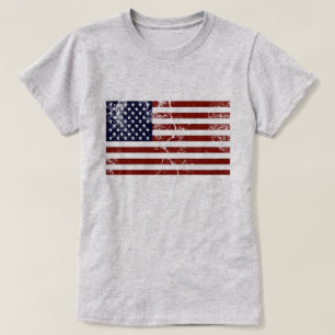 American Flag Distressed T-Shirt