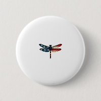 American Flag Dragonfly Patriotic 4th of July Red 