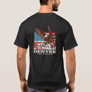 American Flag Eagle Denver Patriotic Colorado Patr T-Shirt