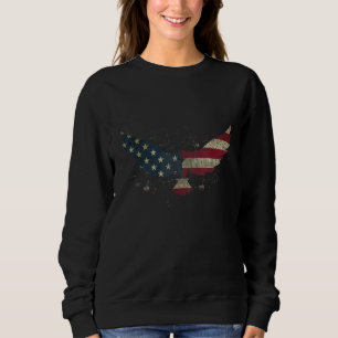 American Flag Eagle For Men Women Kids for 4th of Sweatshirt