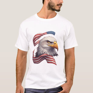 American Flag Eagle Gift for Men and Women T-Shirt