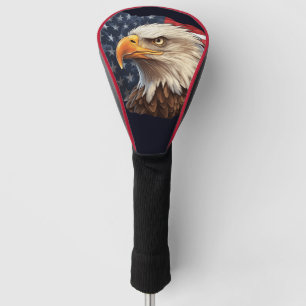 American Flag Eagle Golf Driver Head Cover