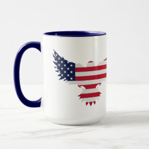 American Flag Eagle Mug