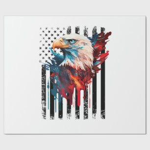 American Flag Eagle Shirt Men Kids Patriots Americ Wrapping Paper