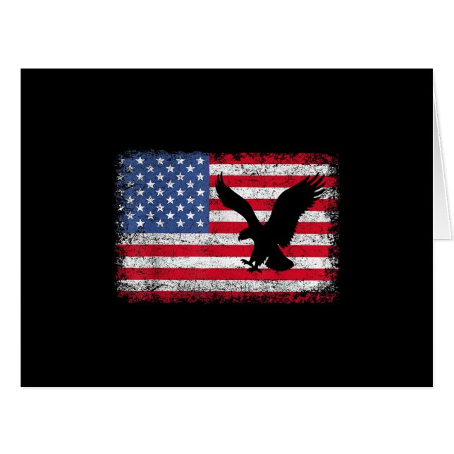 American Flag Eagle USA (Front Horizontal)