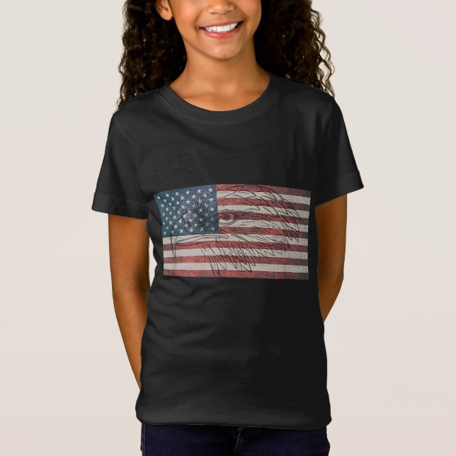 American Flag Eagle USA T-Shirt (Front)