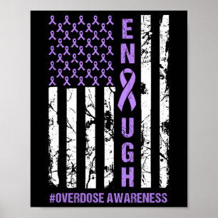 American Flag Enough Endoverdose International Awa Poster