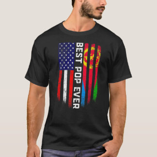 American Flag & Eritrea Flag Best Pop Ever Patriot T-Shirt