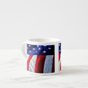 American Flag Espresso Cup