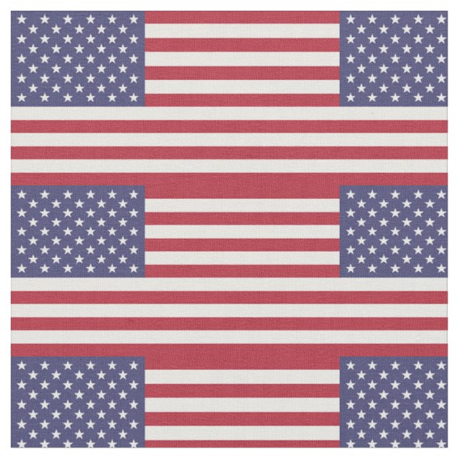 American Flag Fabric (Close Up)