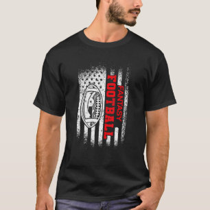 American Flag Fantasy Football Outfit Fantasy Foot T-Shirt