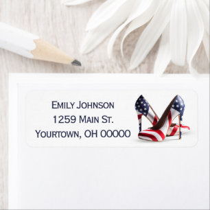 American Flag Fashion Pumps